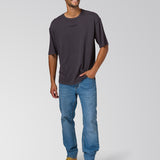 Remera Hombre Slub Knit Relaxed Te Negro Cat