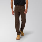 Jeans Hombre Rigid Denim Straight Marron Cat