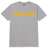Remera Unisex Caterpillar Logo Tee Gris Cat