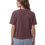 Remera Mujer Boxy Heavyweight Emb Violeta Cat