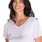 Remera Mujer Caterpillar Metallic Blanco Cat
