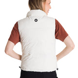 Chaleco Mujer Cropped Puffer Vest Beige Cat