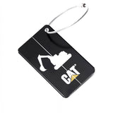 Llavero Unisex Metal Luggage Tag Negro Cat