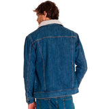 Chaqueta Unisex Denim Sherpa Lined W Gris Cat