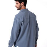 Camisa Hombre Lightweight Relaxed Gris Cat