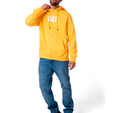 Buzo Hombre Fleece Cat Logo Pull Amarillo Cat