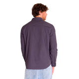 Camisa Hombre Utility L/S Shirt Violeta Cat