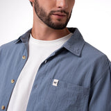 Camisa Hombre Lightweight Relaxed Gris Cat