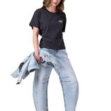 Remera Mujer Boxy Tractor Co Grap Cat