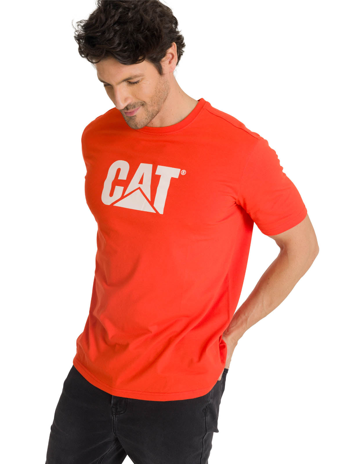 Remera Unisex Cat Logo Tee Rojo Cat
