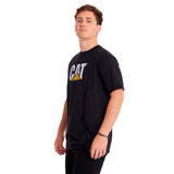 Remera Unisex Cat Logo Tee Negro Cat