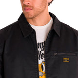 Chaqueta Hombre Waxed Chore Jacket Negro Cat