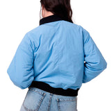 Chaqueta Mujer W Nylon Bomber Jacke Azul Cat