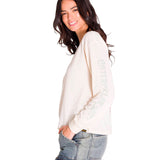 Remera Manga Larga Mujer L/S Floral Graphic T Beige Cat