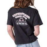 Remera Mujer Boxy Tractor Co Grap Cat