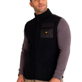 Chaleco Hombre Polar Fleece Utility Negro Cat