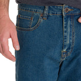 Jeans Hombre Triblend Stretch Denim Straight Gris Cat
