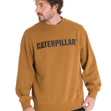 Buzo Unisex Caterpillar Logo Cre Marron Cat