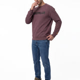Buzo Hombre Caterpillar Logo Cre Violeta Cat
