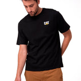 Remera Hombre Cat Small Logo Tee Negro Cat