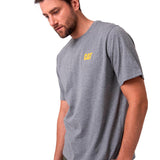 Remera Hombre Cat Small Logo Tee Gris Cat