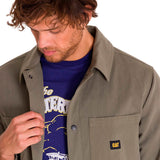 Chaqueta Hombre Snap Front Coach Jac Verde Cat