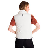 Chaleco Mujer Cropped Puffer Vest Beige Cat