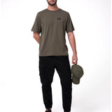 Remera Hombre Cat Small Logo Tee Verde Cat