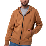 Buzo Hombre Fleece Cat Patch Ful Marron Cat