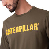 Remera Hombre Caterpillar Logo Tee Verde Cat