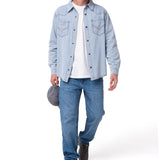 Camisa Hombre Denim Western L/S Sh Celeste Cat