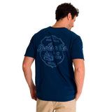 Remera Hombre Heavyweight Heritage Azul Cat