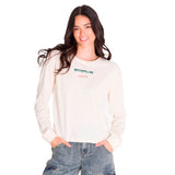 Remera Manga Larga Mujer L/S Floral Graphic T Beige Cat