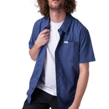 Camisa Manga Corta Mujer Poplin s/s shirt ii Azul Cat