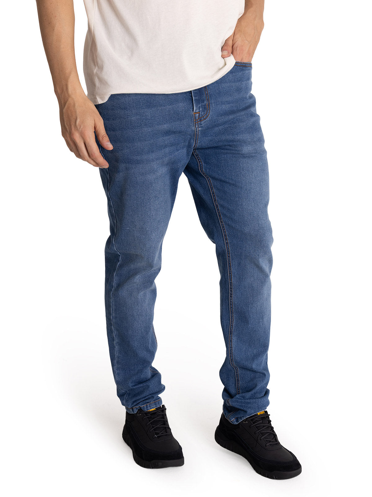 Jeans Hombre Triblend Stretch Den Indigo Cat