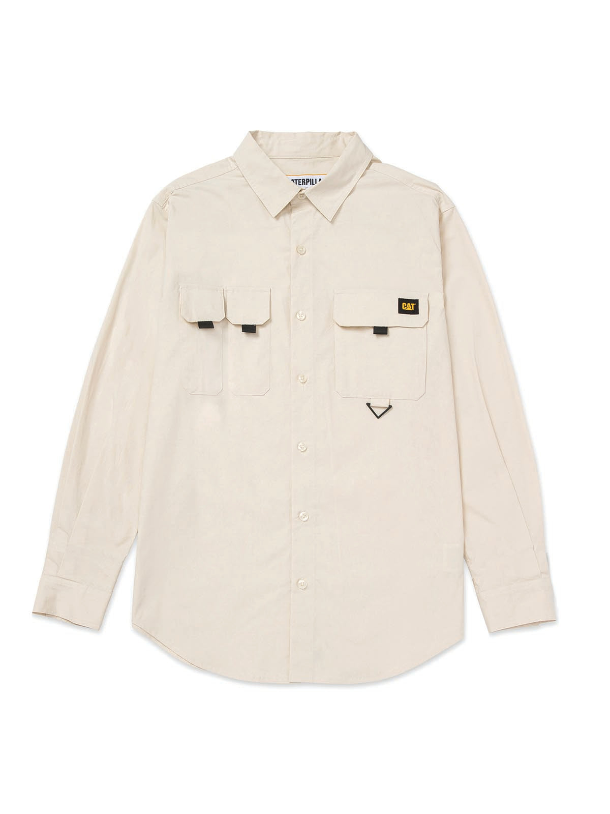 Camisa Hombre Utility L/S Shirt Beige Cat