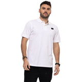 Remera Hombre Cat Logo Jersey Polo Blanco Cat