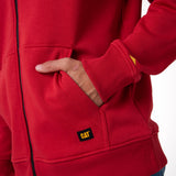 Buzo Hombre Fleece Cat Patch Ful Rojo Cat
