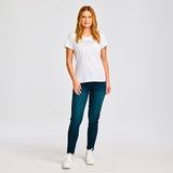 Remera Mujer Metallic Cat Logo Te Blanco Cat