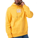 Buzo Hombre Fleece Cat Logo Pull Amarillo Cat