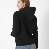 Buzo Mujer Fleece Caterpillar P Negro Cat