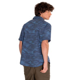 Camisa Hombre Relaxed Printed Popl Azul Cat