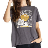 Remera Mujer Harvest Moon Oversiz Gris Cat