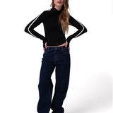 Jeans Mujer Denim Mid-Rise Relax Indigo Cat