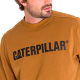 Buzo Unisex Caterpillar Logo Cre Marron Cat