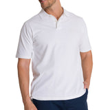 Remera Hombre Cat Logo Pique Polo Blanco Cat