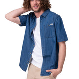 Camisa Manga Corta Hombre Chambray Short Sleev Cat