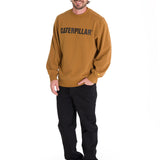 Buzo Unisex Caterpillar Logo Cre Marron Cat