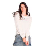 Remera Manga Larga Mujer L/S Floral Graphic T Beige Cat
