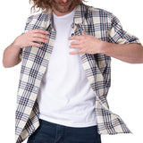 Camisa Manga Corta Poplin s/s shirt ii Beige Cat